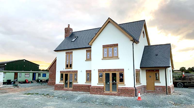 photo of Rendering New Build Detached House in Shropshire