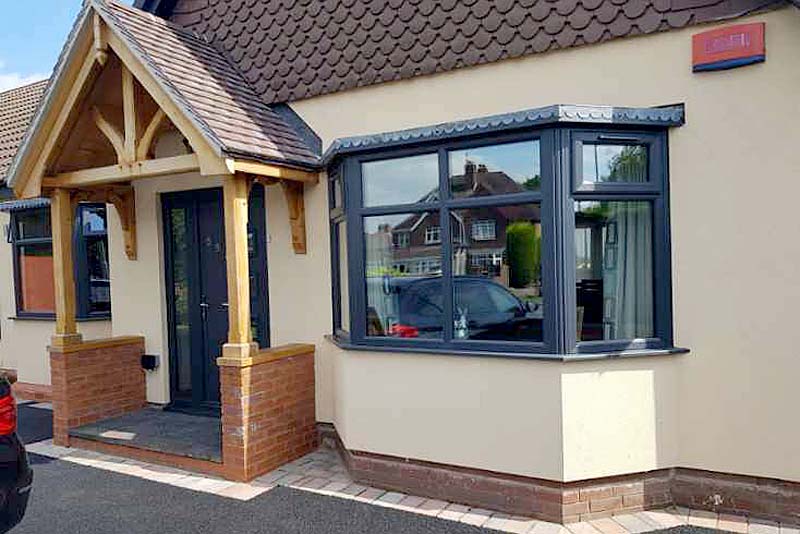 photo of External Render Applied to Detached Bungalow