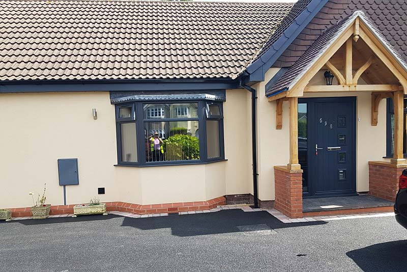 photo of External Render Applied to Detached Bungalow